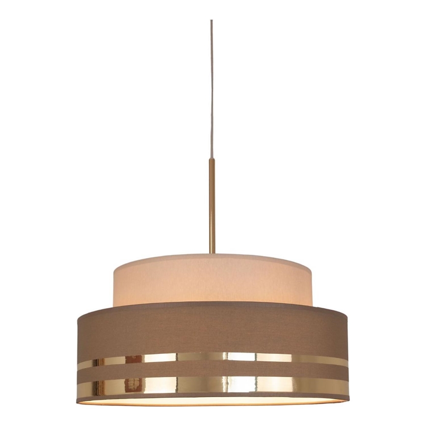 Luster na sajli TAMI 1xE27/60W/230V bež/braon/zlatna