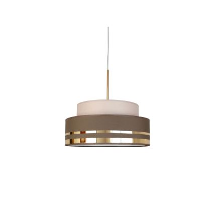 Luster na sajli TAMI 1xE27/60W/230V bež/braon/zlatna