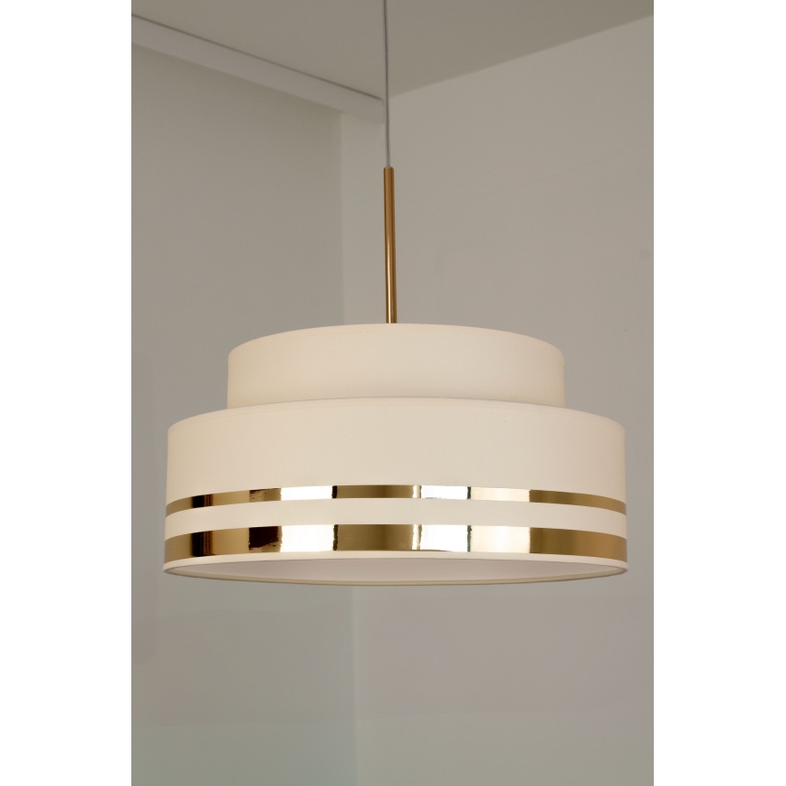 Luster na sajli TAMI 1xE27/60W/230V bež/zlatna