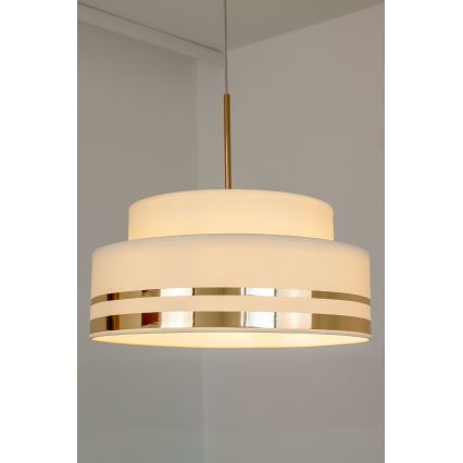 Luster na sajli TAMI 1xE27/60W/230V bež/zlatna