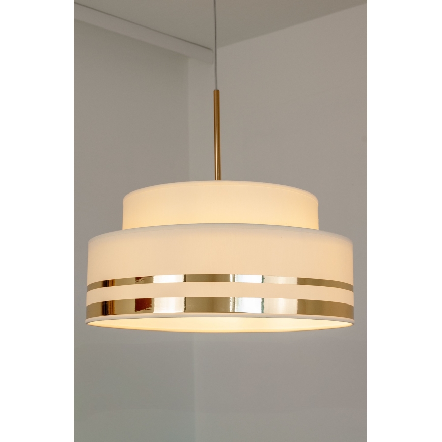 Luster na sajli TAMI 1xE27/60W/230V bež/zlatna