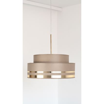 Luster na sajli TAMI 1xE27/60W/230V braon/zlatna
