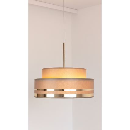 Luster na sajli TAMI 1xE27/60W/230V braon/zlatna