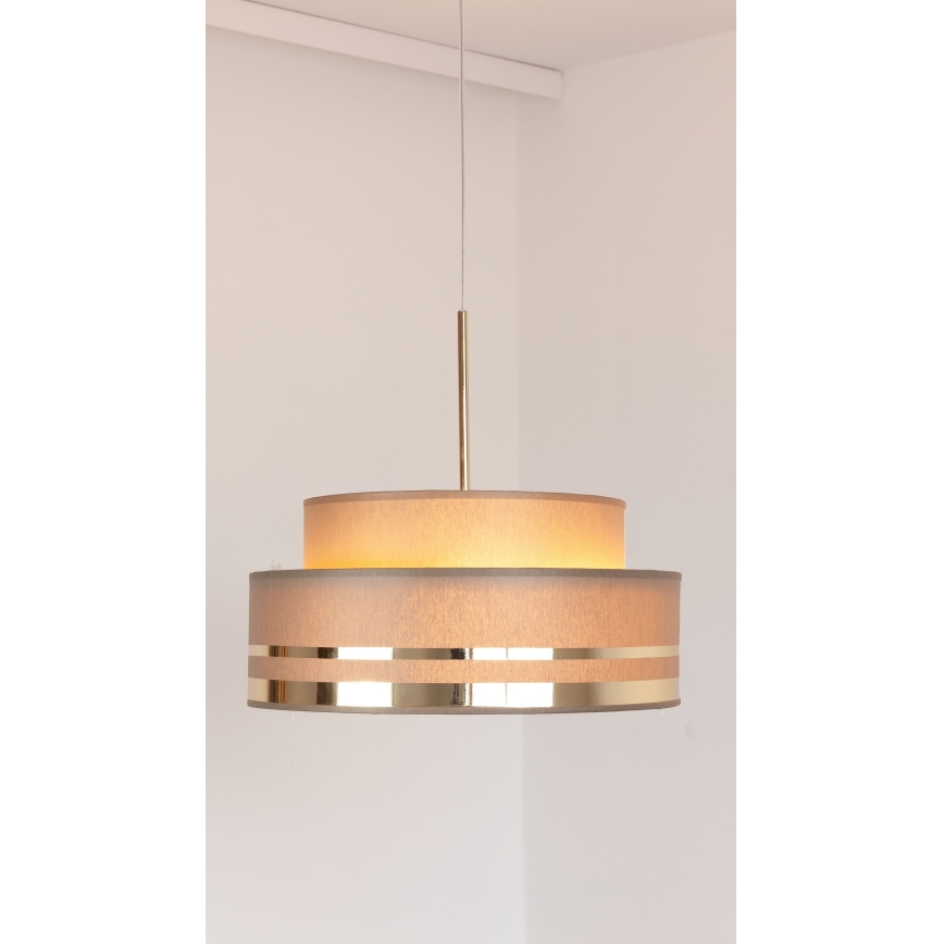 Luster na sajli TAMI 1xE27/60W/230V braon/zlatna