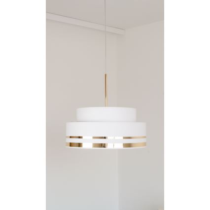 Luster na sajli TAMI 1xE27/60W/230V kremasta/zlatna
