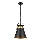 Luster na sajli TAO 1xE27/60W/230V pr. 25 cm crno