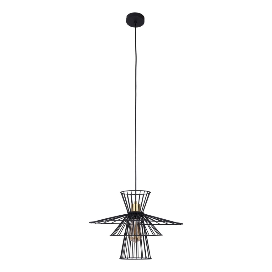 Luster na sajli TAREK 1xE27/40W/230V crno