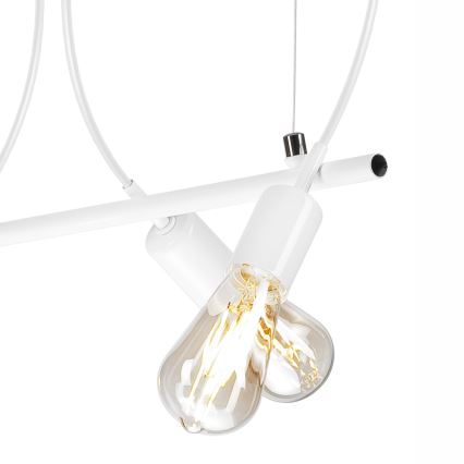 Luster na sajli TARO 3xE27/60W/230V bela