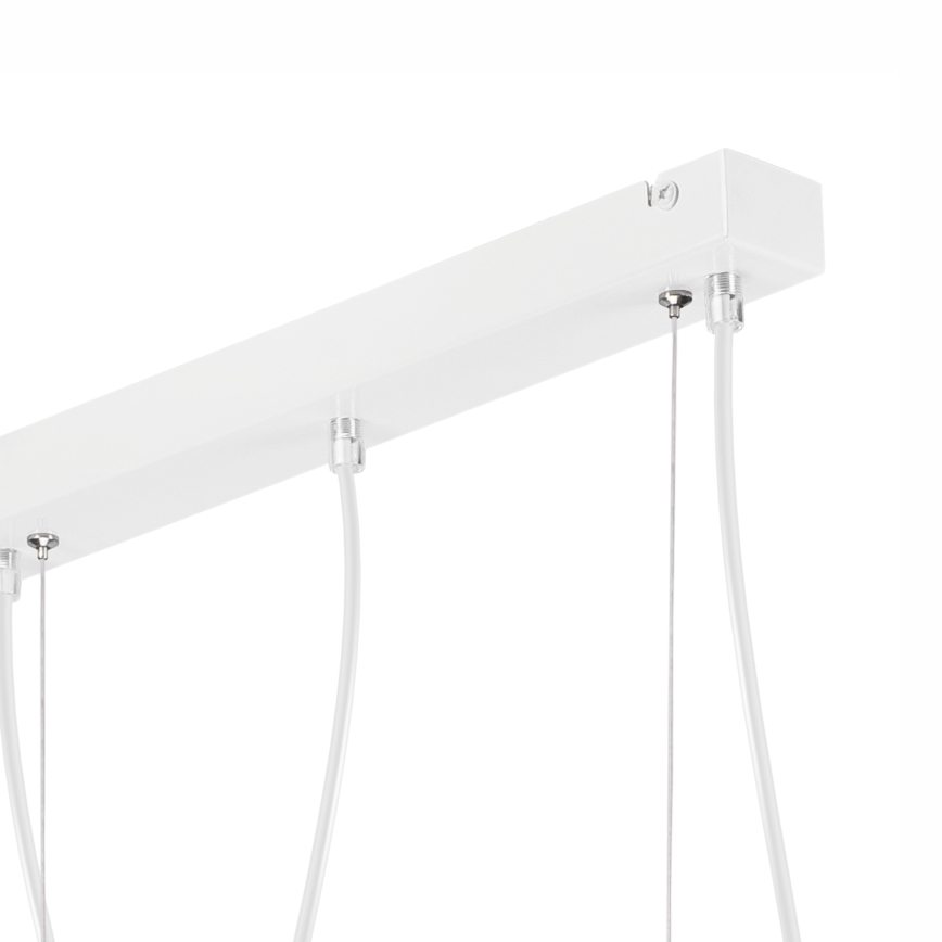 Luster na sajli TARO 3xE27/60W/230V bela