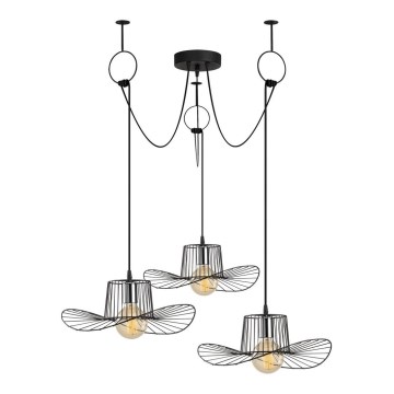 Luster na sajli TEL 3xE27/40W/230V pauk