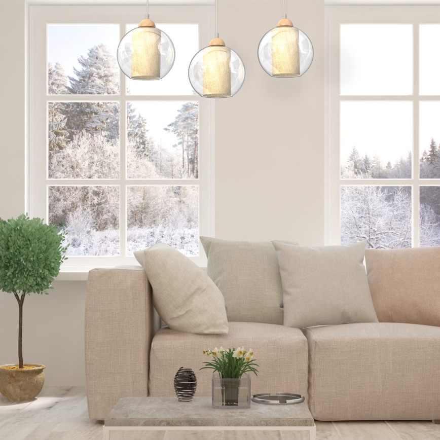 Luster na sajli TELA 3xE27/60W/230V