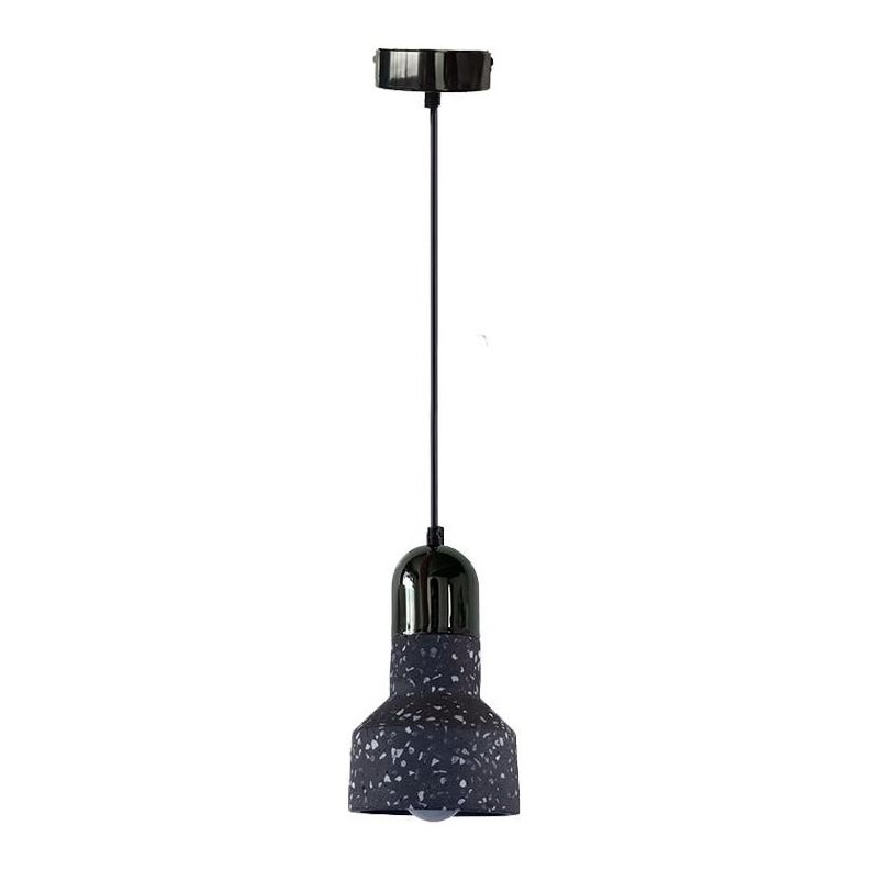 Luster na sajli TERRAZZO 1xE27/60W/230V pr. 12 cm crno