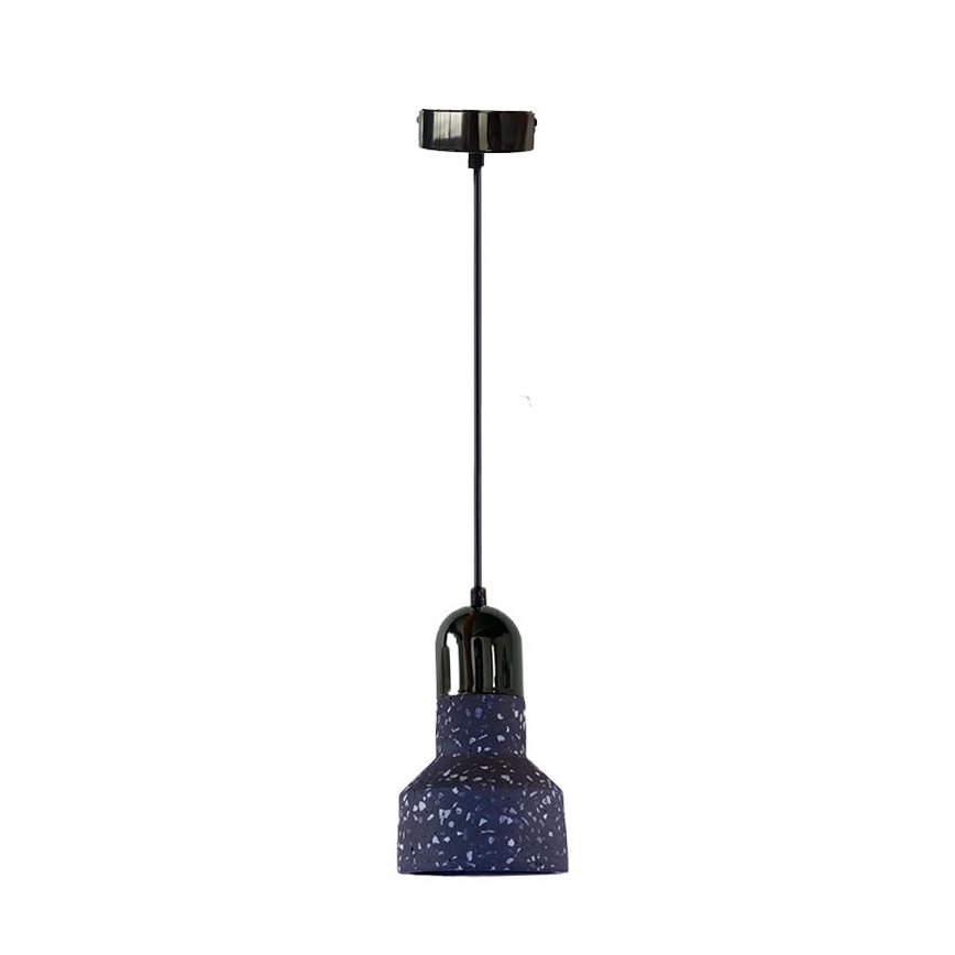 Luster na sajli TERRAZZO 1xE27/60W/230V pr. 12 cm crno