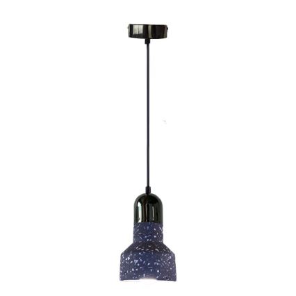 Luster na sajli TERRAZZO 1xE27/60W/230V pr. 12 cm crno