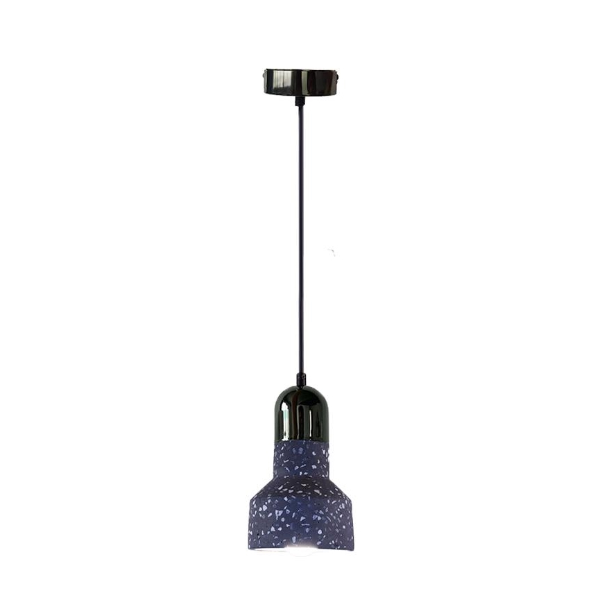 Luster na sajli TERRAZZO 1xE27/60W/230V pr. 12 cm crno