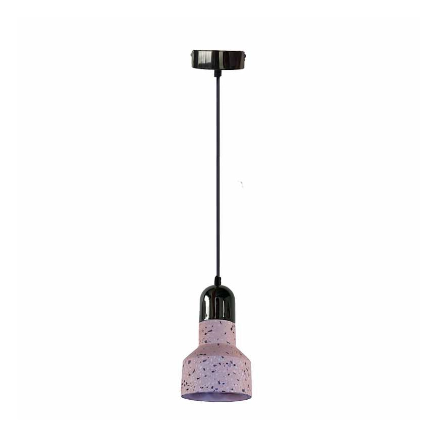 Luster na sajli TERRAZZO 1xE27/60W/230V pr. 12 cm crveno