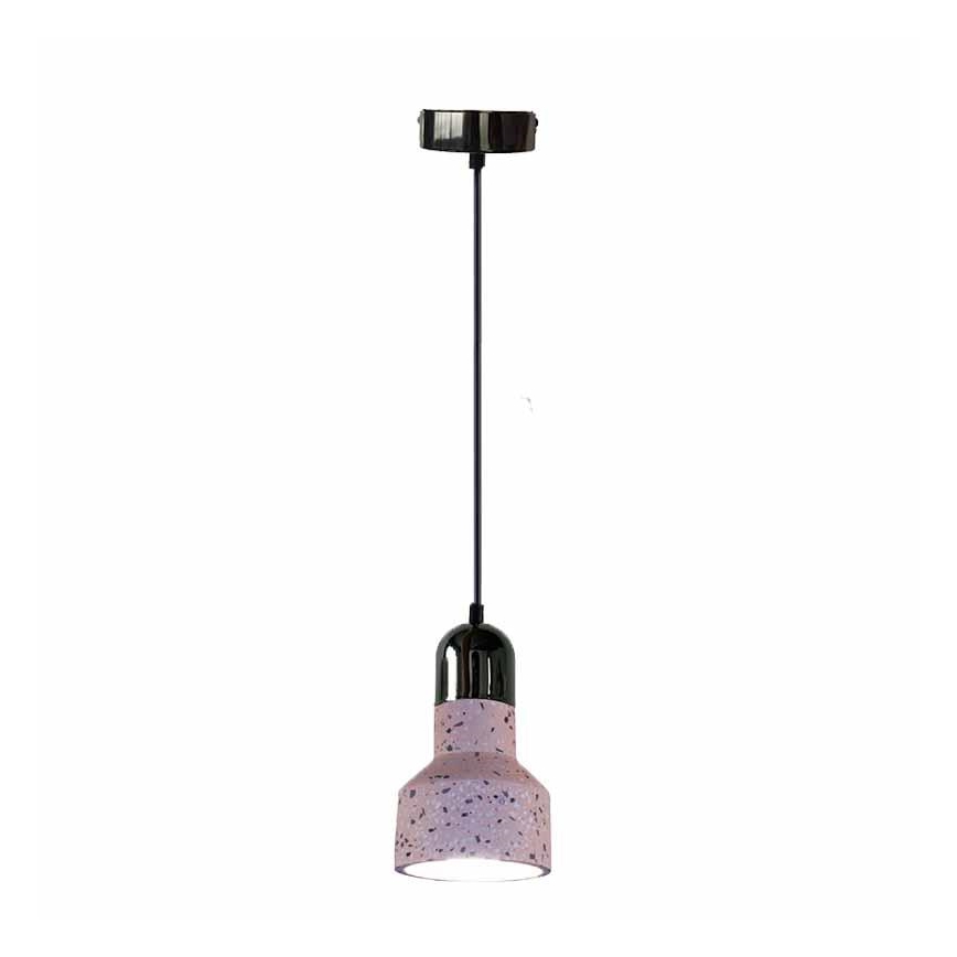 Luster na sajli TERRAZZO 1xE27/60W/230V pr. 12 cm crveno