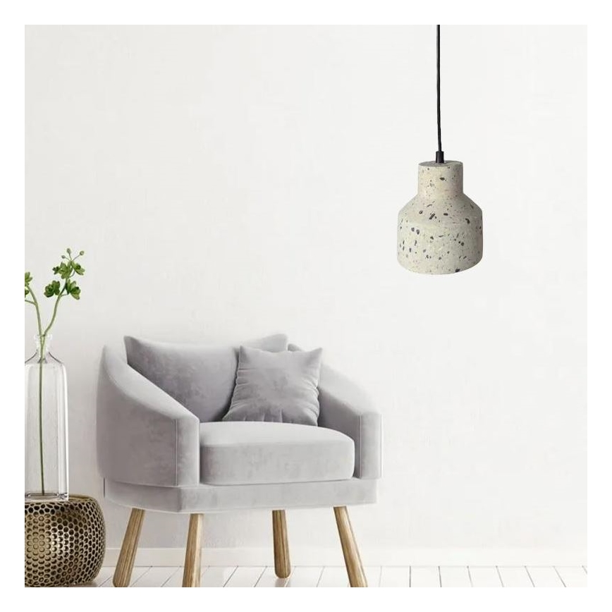 Luster na sajli TERRAZZO 1xE27/60W/230V pr. 12 cm kremasta