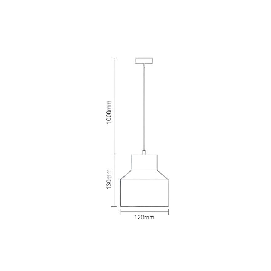 Luster na sajli TERRAZZO 1xE27/60W/230V pr. 12 cm kremasta