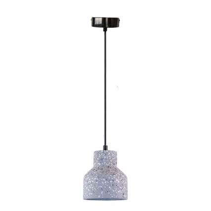 Luster na sajli TERRAZZO 1xE27/60W/230V pr. 12 cm sivo