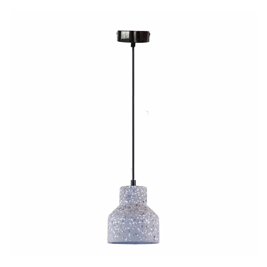 Luster na sajli TERRAZZO 1xE27/60W/230V pr. 12 cm sivo