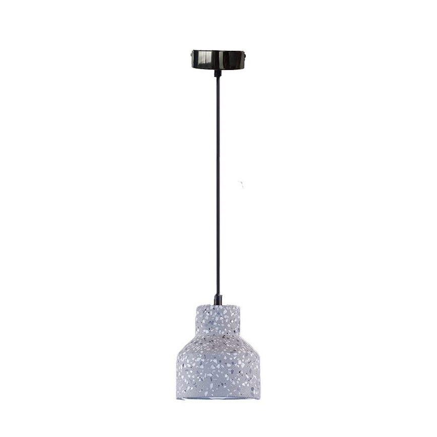 Luster na sajli TERRAZZO 1xE27/60W/230V pr. 12 cm sivo