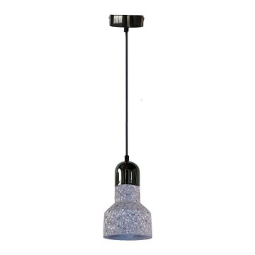 Luster na sajli TERRAZZO 1xE27/60W/230V pr. 12 cm sivo