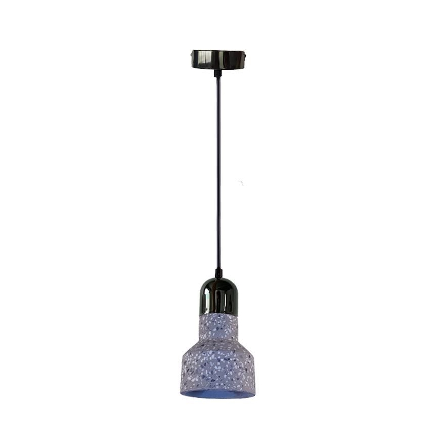 Luster na sajli TERRAZZO 1xE27/60W/230V pr. 12 cm sivo