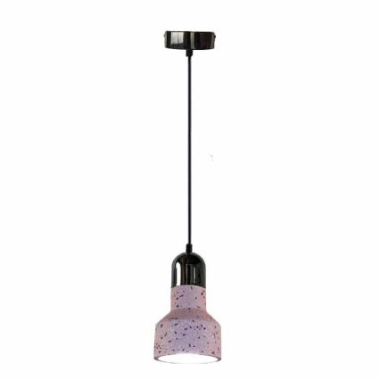 Luster na sajli TERRAZZO 1xE27/60W/230V, prečnik 12 cm, crvena