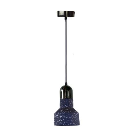 Luster na sajli TERRAZZO 1xE27/60W/230V, prečnika 12 cm, u crnoj boji