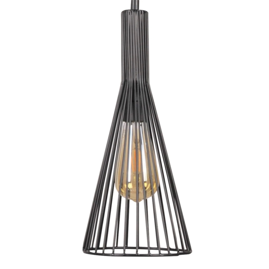 Luster na sajli TIANA 3xE27/20W/230V crno