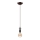 Luster na sajli TINA 1xE27/60W/230V bronzana
