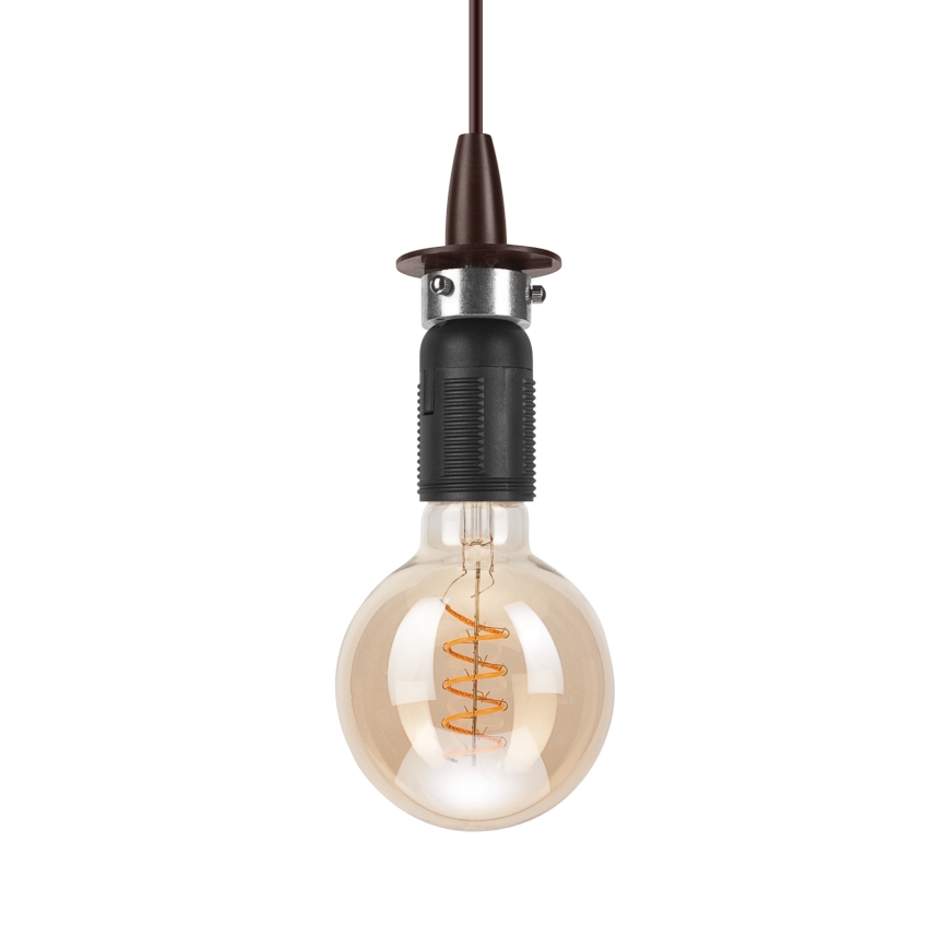 Luster na sajli TINA 1xE27/60W/230V bronzana