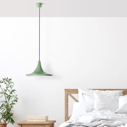 Luster na sajli TOM 1xE27/40W/230V zelene boje