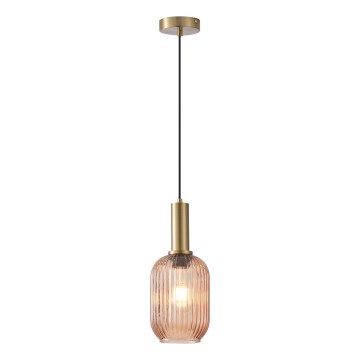 Luster na sajli TOPAZ 1xE27/15W/230V braon pr. 13 cm