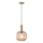 Luster na sajli TOPAZ 1xE27/15W/230V braon pr. 20 cm