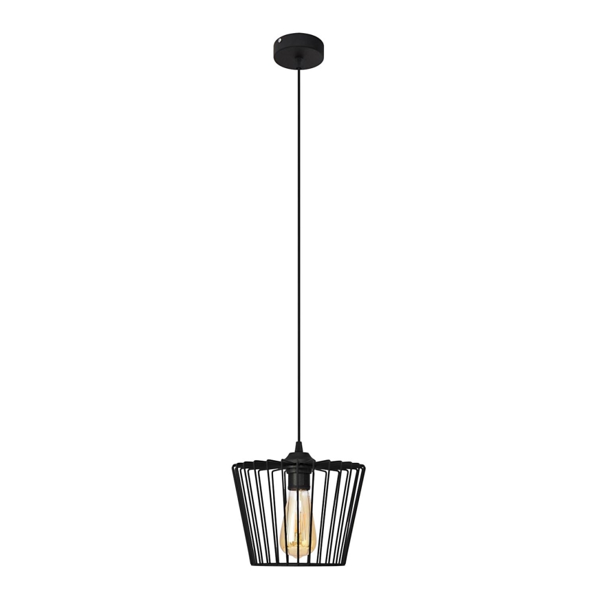 Luster na sajli TORRI 1xE27/15W/230V pr. 23 cm crno