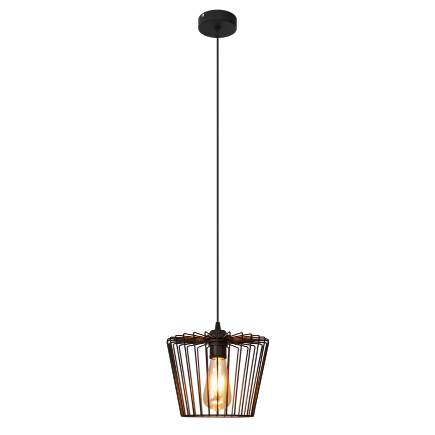 Luster na sajli TORRI 1xE27/15W/230V pr. 23 cm crno