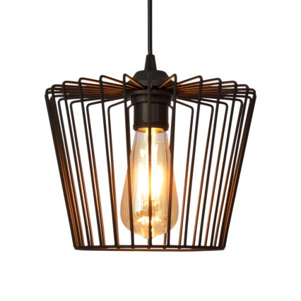 Luster na sajli TORRI 1xE27/15W/230V pr. 23 cm crno
