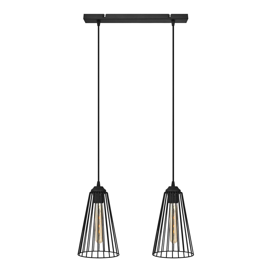 Luster na sajli TORRI 2xE27/15W/230V crno
