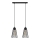 Luster na sajli TORRI 2xE27/15W/230V crno