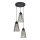 Luster na sajli TORRI 3xE27/15W/230V crno