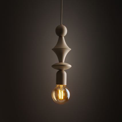 Luster na sajli TOWER 1xE27/15W/230V bež