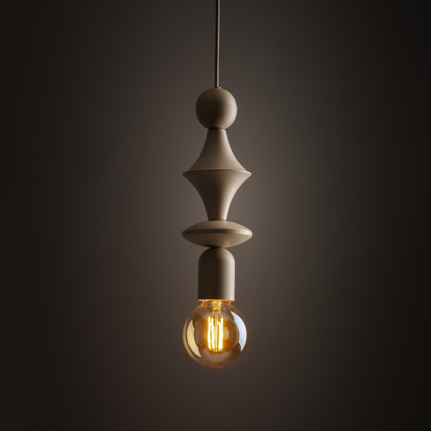 Luster na sajli TOWER 1xE27/15W/230V bež