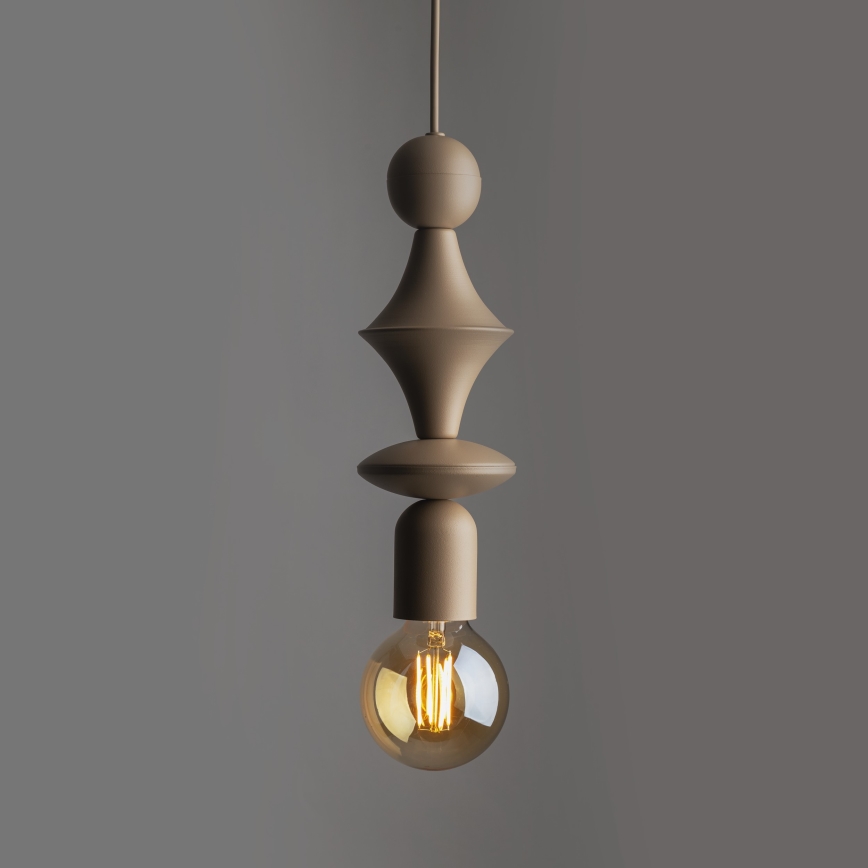 Luster na sajli TOWER 1xE27/15W/230V bež