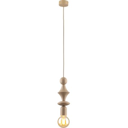Luster na sajli TOWER 1xE27/15W/230V bež