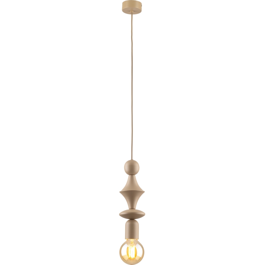 Luster na sajli TOWER 1xE27/15W/230V bež