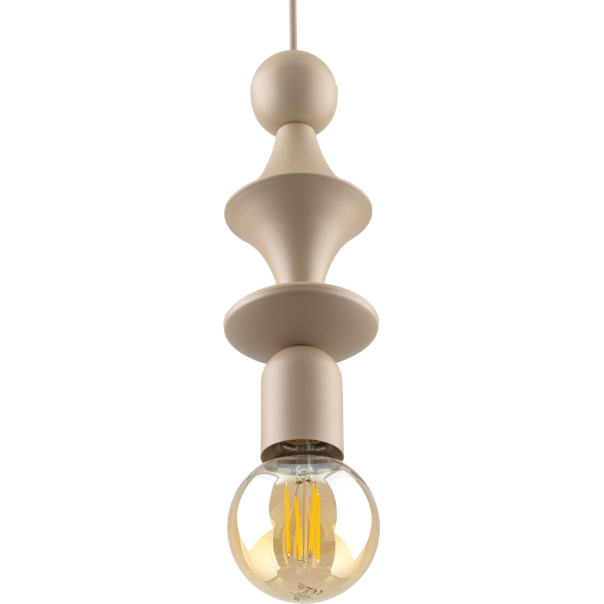 Luster na sajli TOWER 1xE27/15W/230V bež