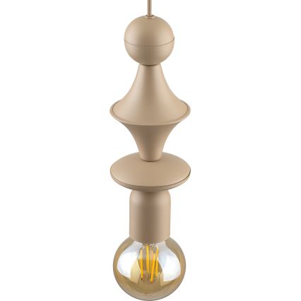 Luster na sajli TOWER 1xE27/15W/230V bež