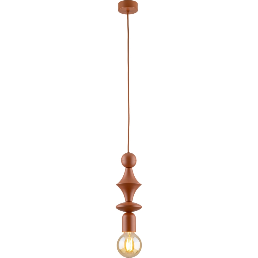 Luster na sajli TOWER 1xE27/15W/230V cigla